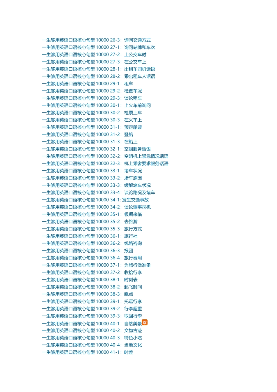 一生够用英语口语核心句10000_第3页