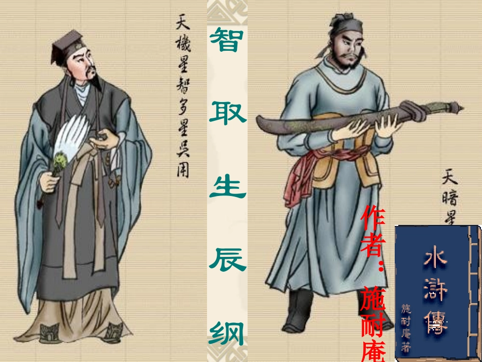 九年级语文《智取生辰纲》课件_第1页
