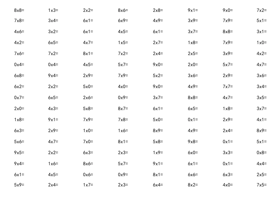 乘法口算练习题_第3页