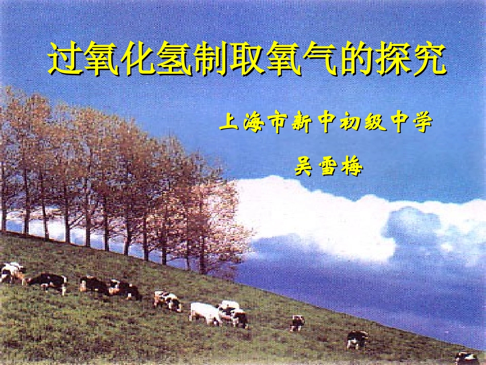 过氧化氢制氧气_第1页