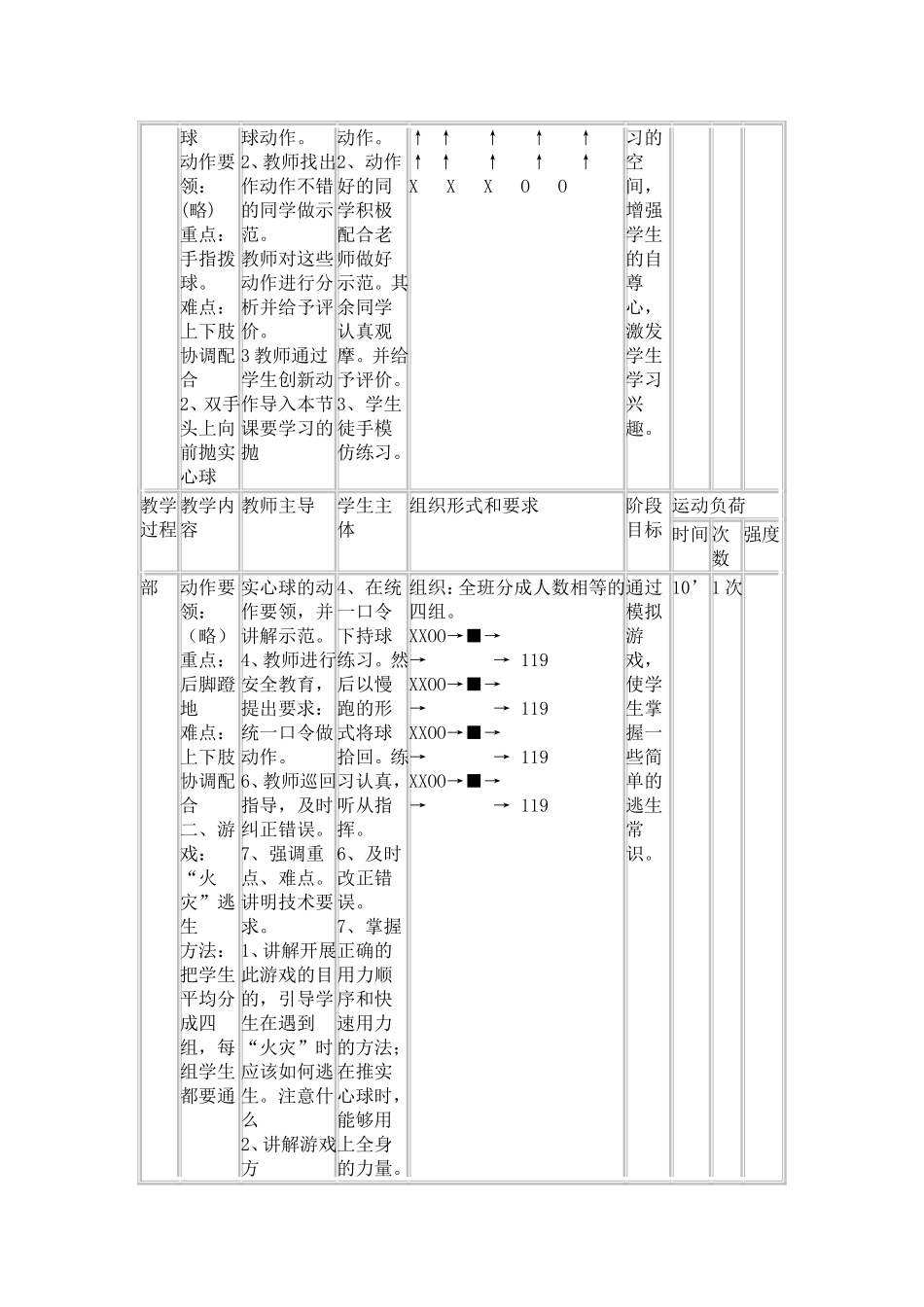 投掷实心球教案_第3页