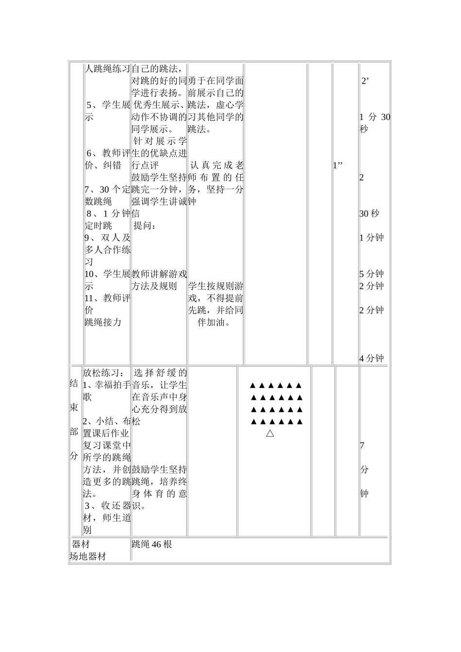 跳绳教学设计 (2)_第2页