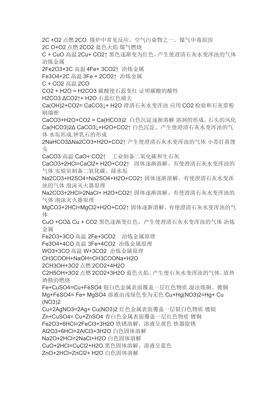 化学方程式反应现象应用_第2页