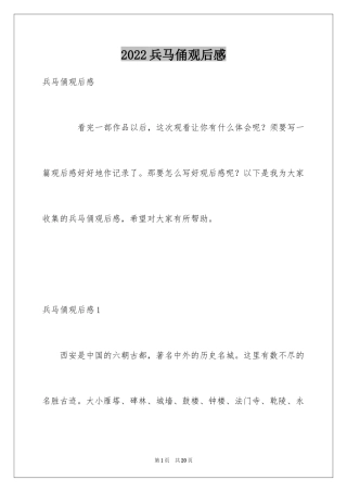 2024兵马俑观后感_3