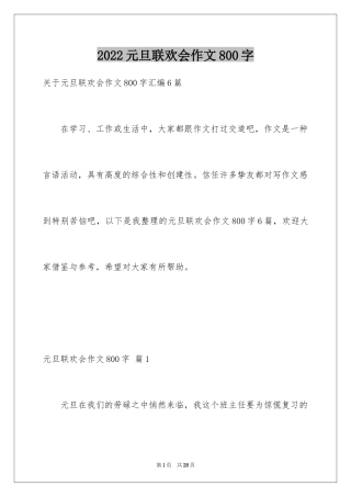 2024元旦联欢会作文800字_5