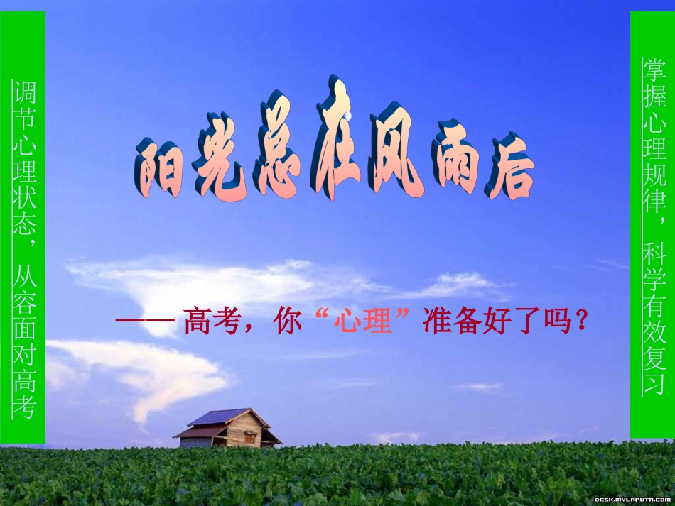 高三年级心理讲座_第3页