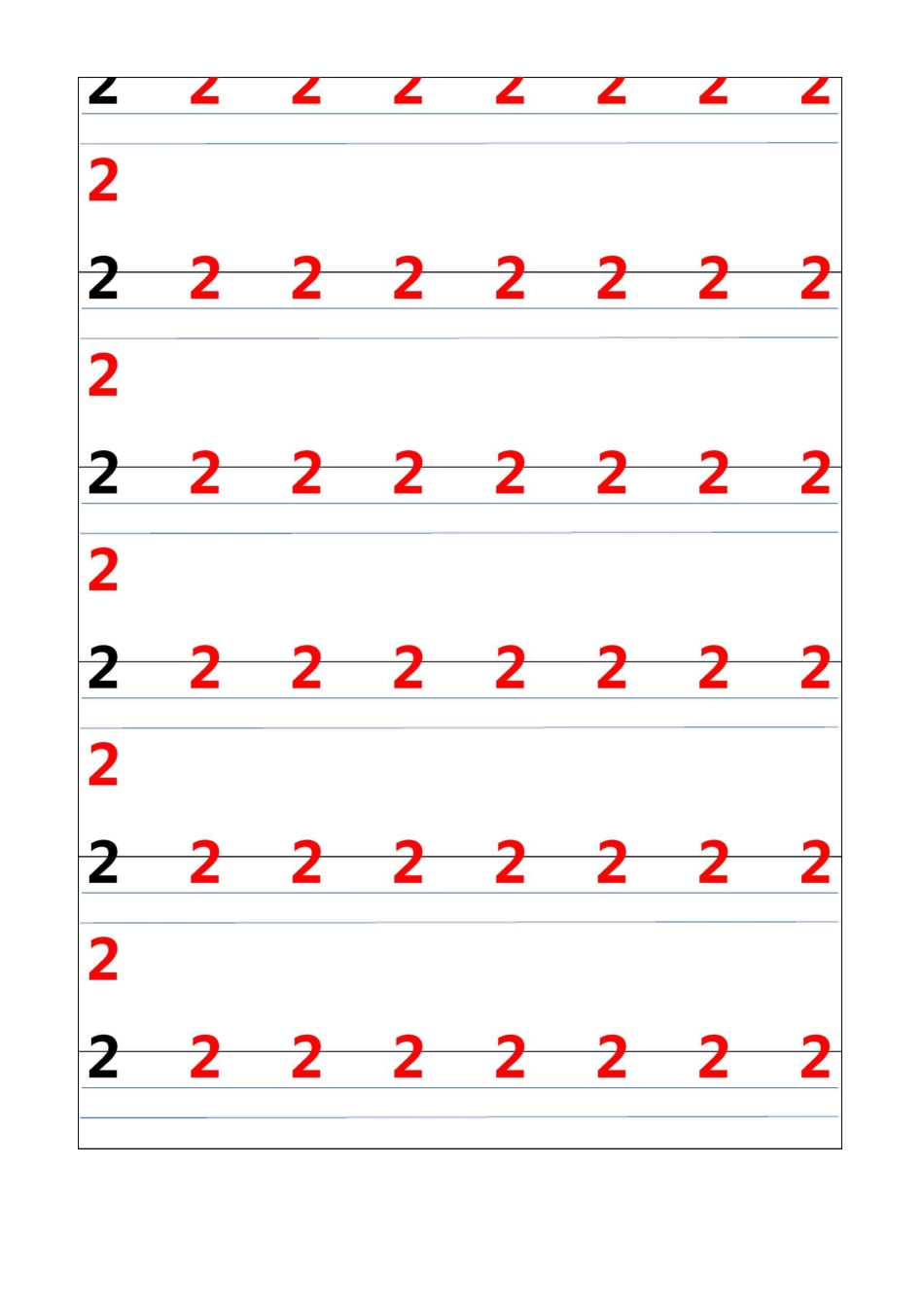 数字描红模板_第2页