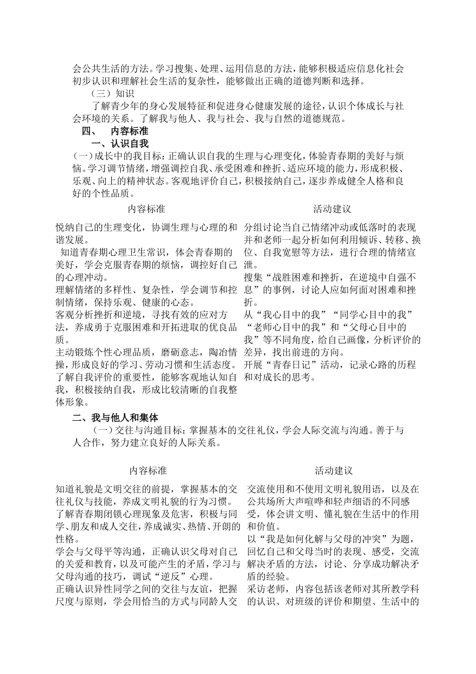 七年级思想品德课程标准_第2页