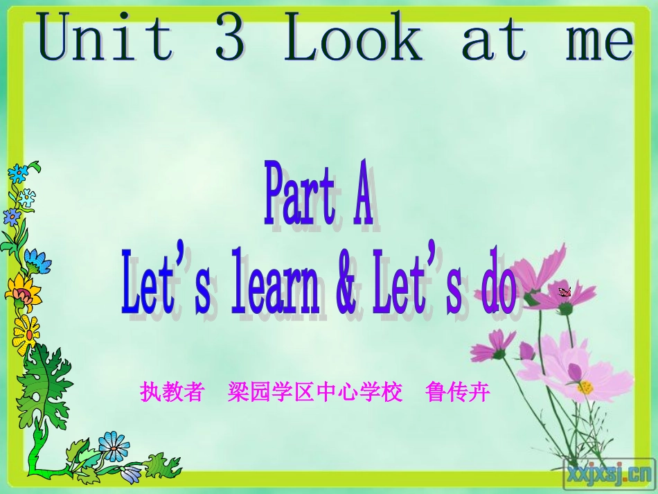 pep小学英语三年级上册Unit3lookatmepartALet'slearn_第1页