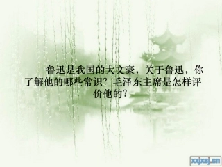鲁迅是我国的大文豪，关于
