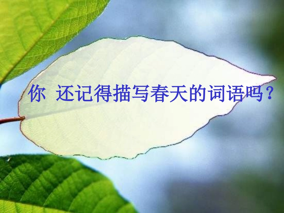人教新课标一年级语文下册《春雨的色彩_2》PPT课件_第2页