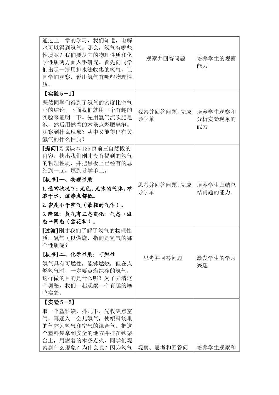 洁净的燃料--氢气教学设计_第2页