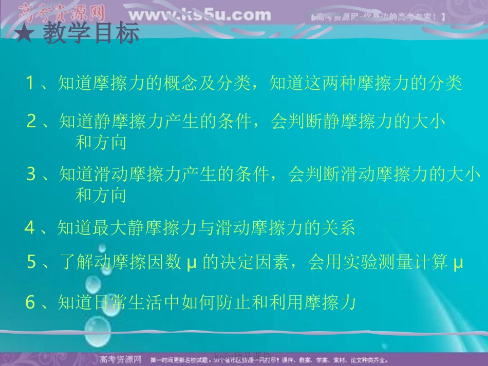 物理：33《摩擦力》课件（新人教版必修1）_第2页