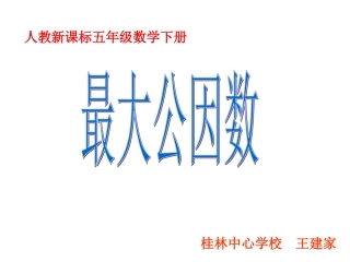 最大公因数课件 (2)