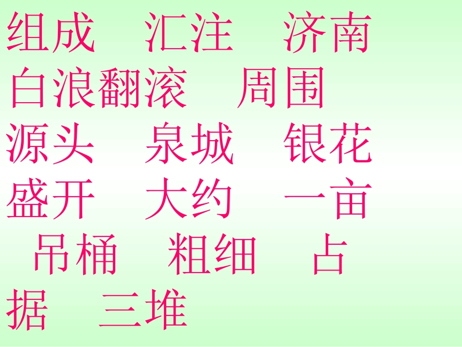 四年级上苏教版《泉城》课件_第2页