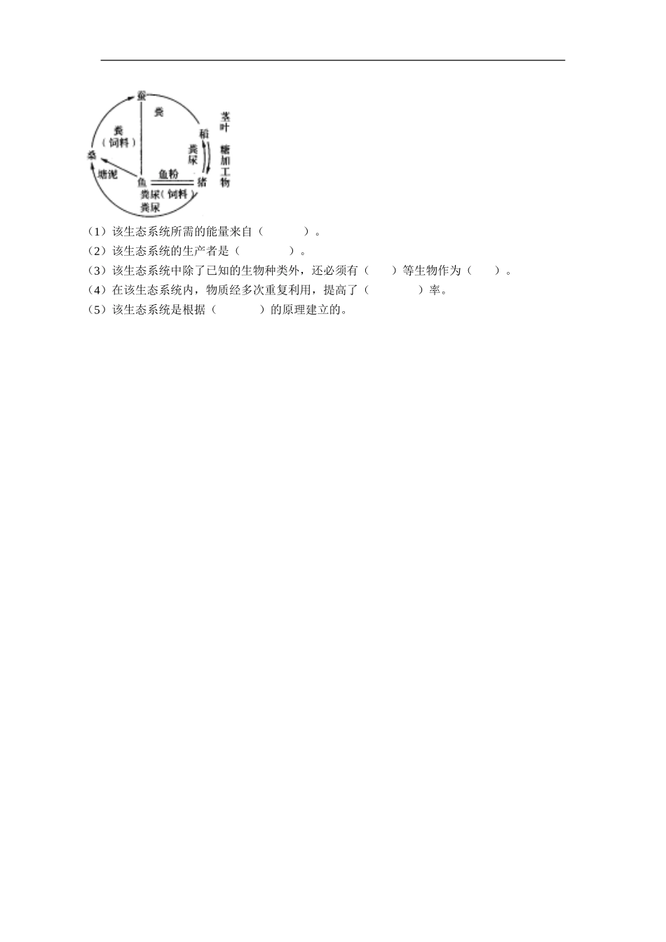 《生态系统的结构和功能》习题2_第2页
