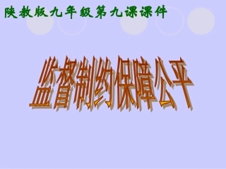 陕教版九年第九课《做个护法小使者》课件1(5)