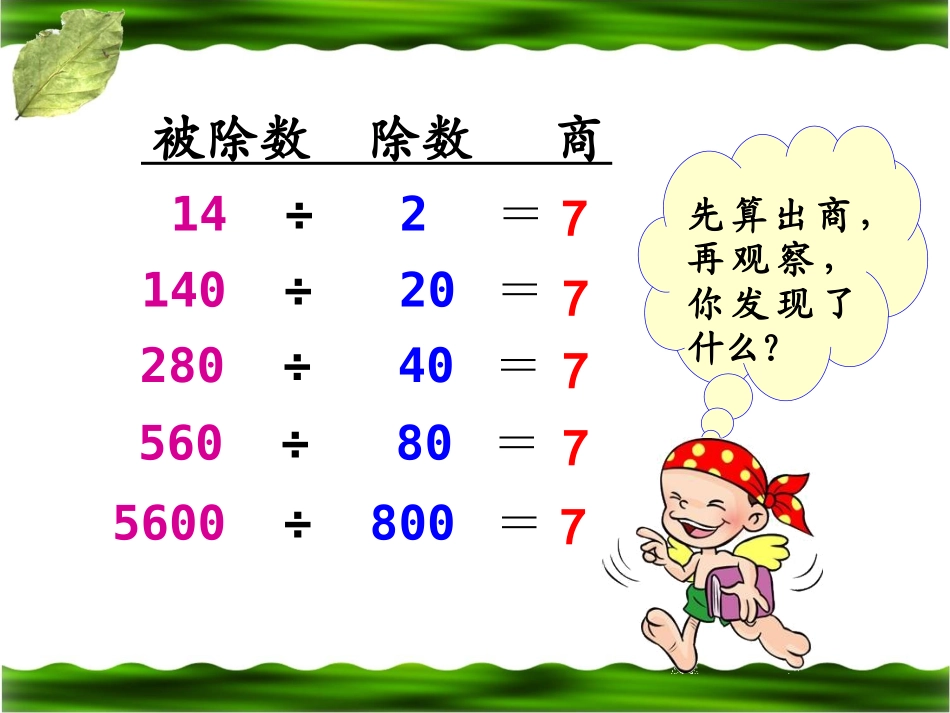 《商的变化规律》教学课件1_第3页