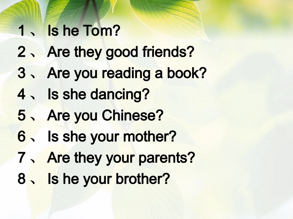 一般疑问句回答_第2页