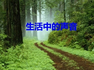 生活中的声音