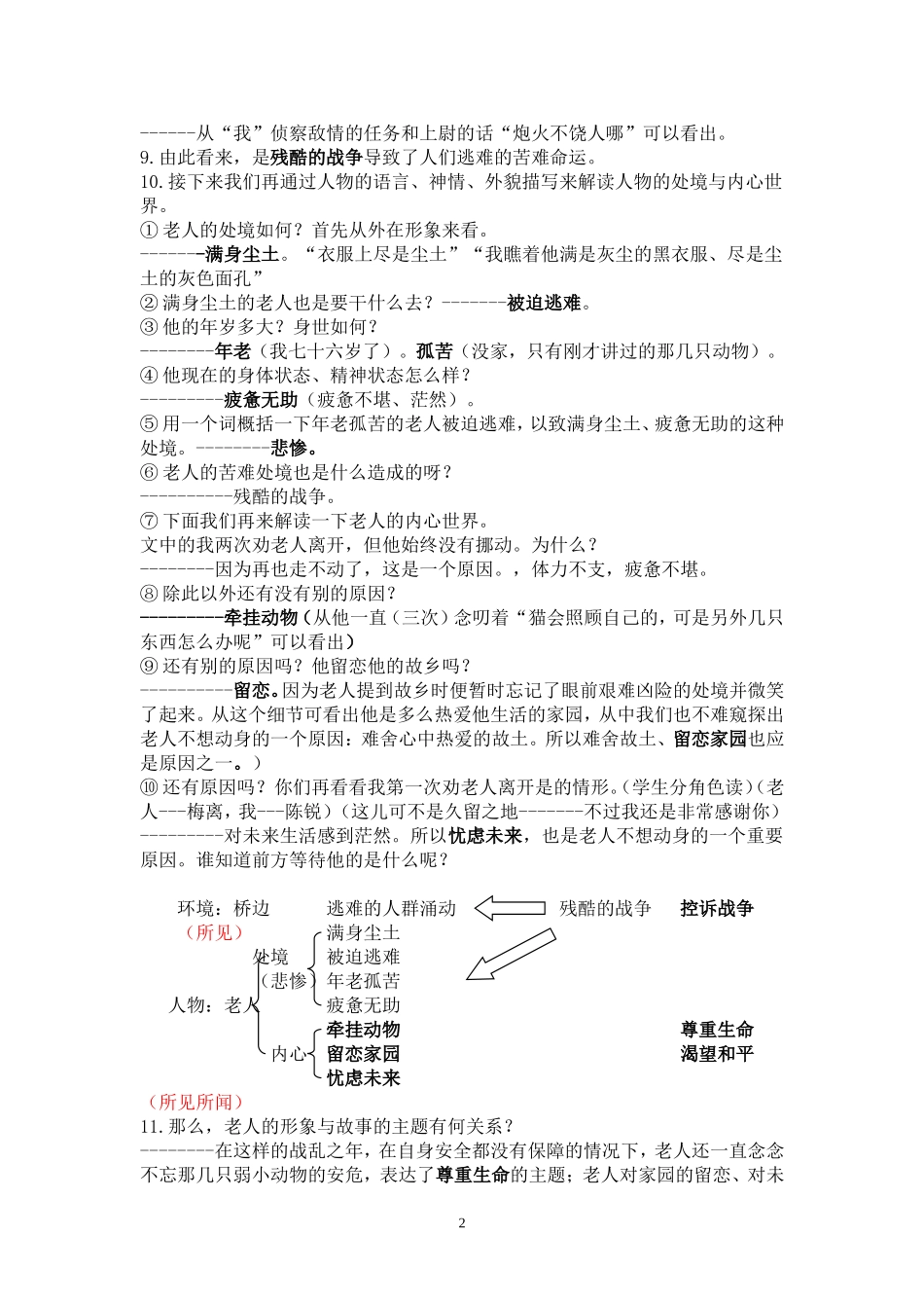 2010《桥边的老人》教学设计[1]_第2页