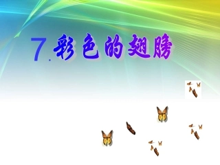 彩色的翅膀PPT课件