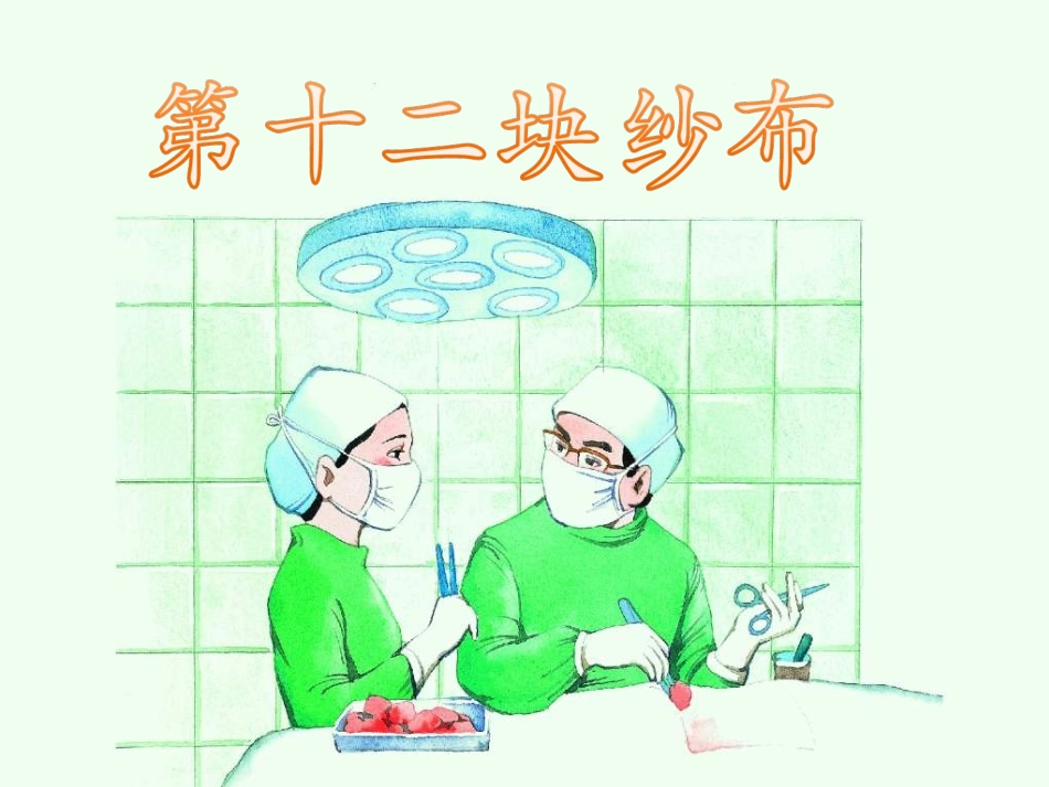 《第十二块纱布》课件2_第1页
