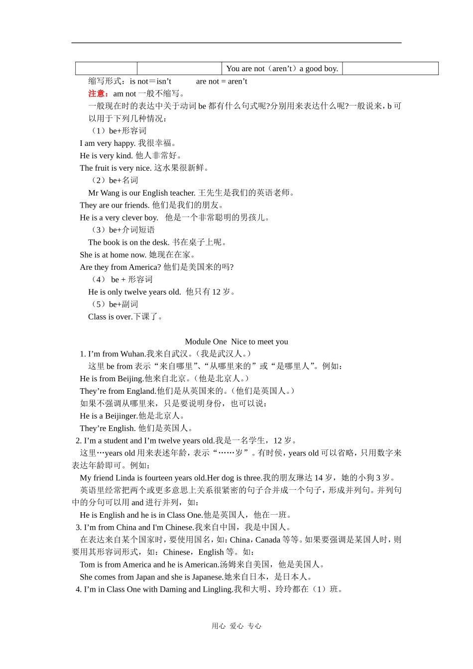 七年级英语Module-One-语法部分外研社知识精讲_第2页