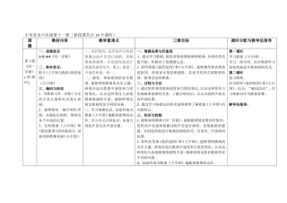 六年级第十一册教材分析