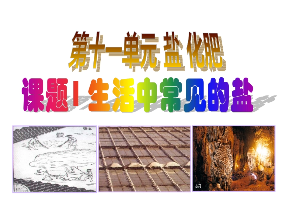 课题一生活中常见的盐_第1页