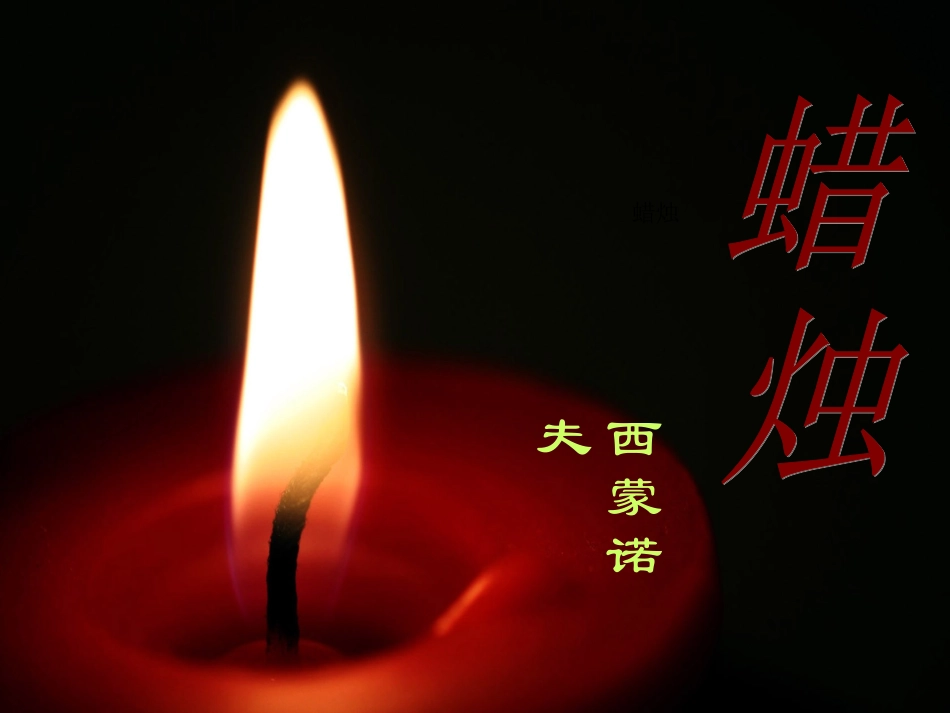 3.《蜡烛》教学课件_第1页