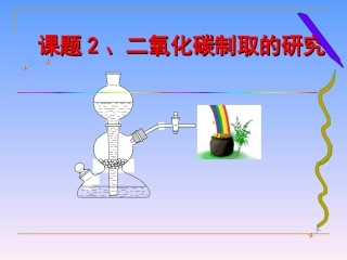课题2《二氧化碳制取的研究》11.28