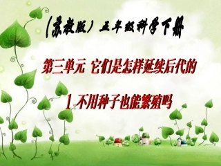 《不用种子也能繁殖吗》最新课件