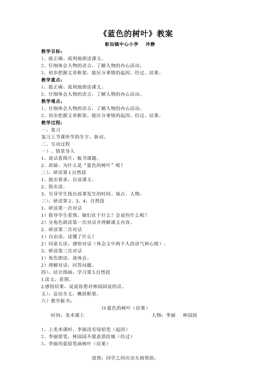 蓝色的树叶2_第1页