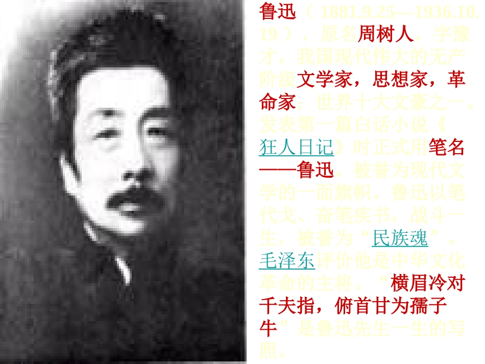 158《我的伯父鲁迅先生》课件_第2页