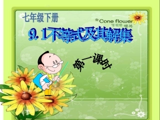 9.1不等式及其解集(第1课时)