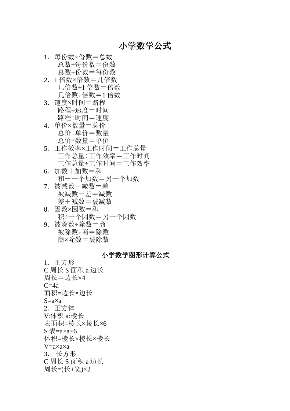 小学数学公式 (2)_第1页