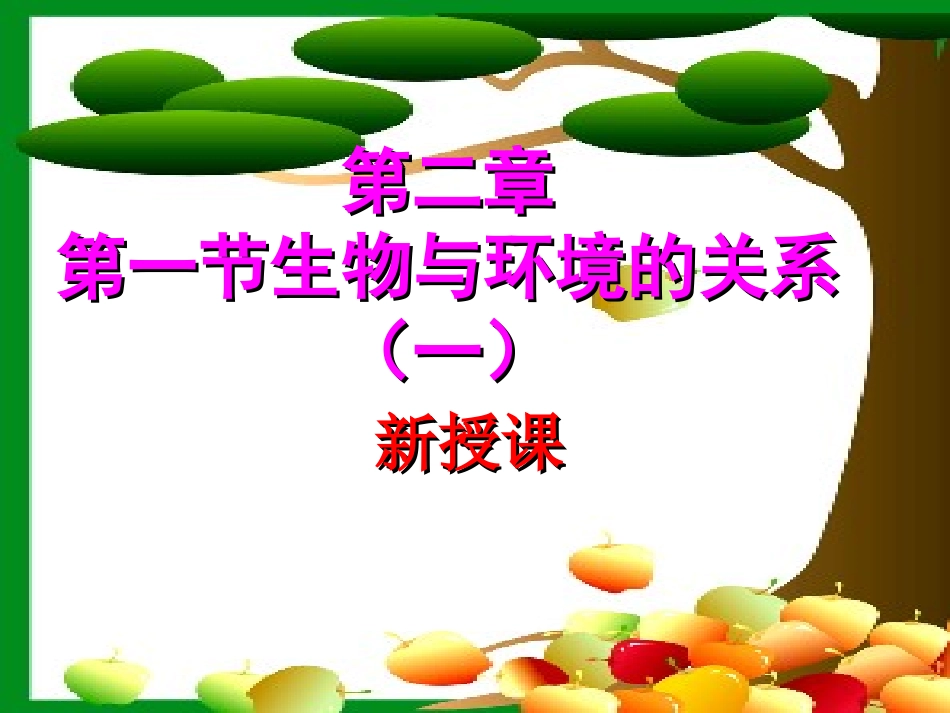 1.2.1生物与环境的关系-(1)(共15张PPT)_第1页