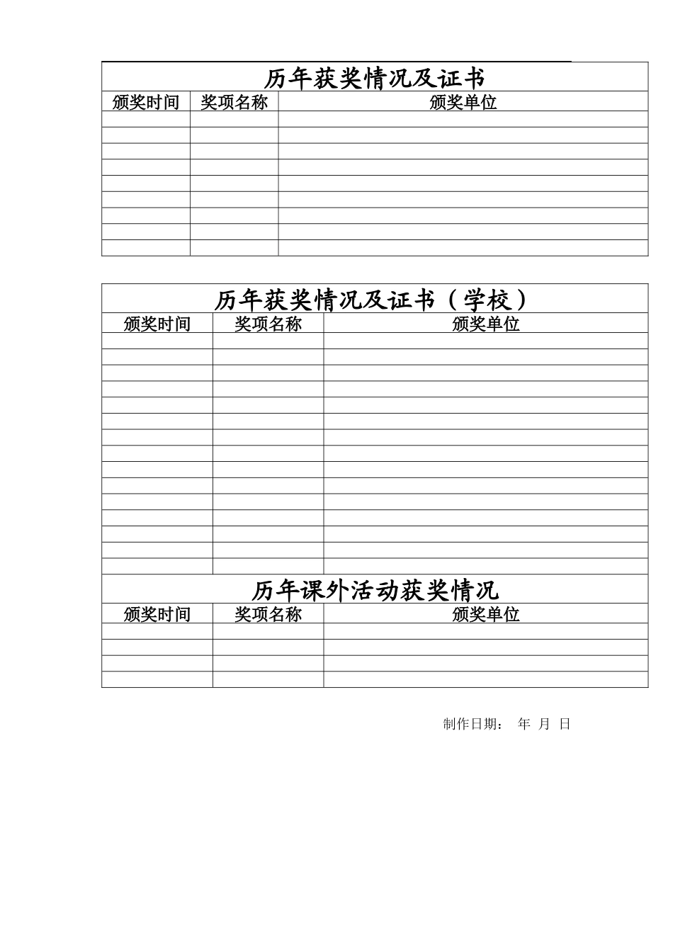 小升初简历模板(5)_第2页