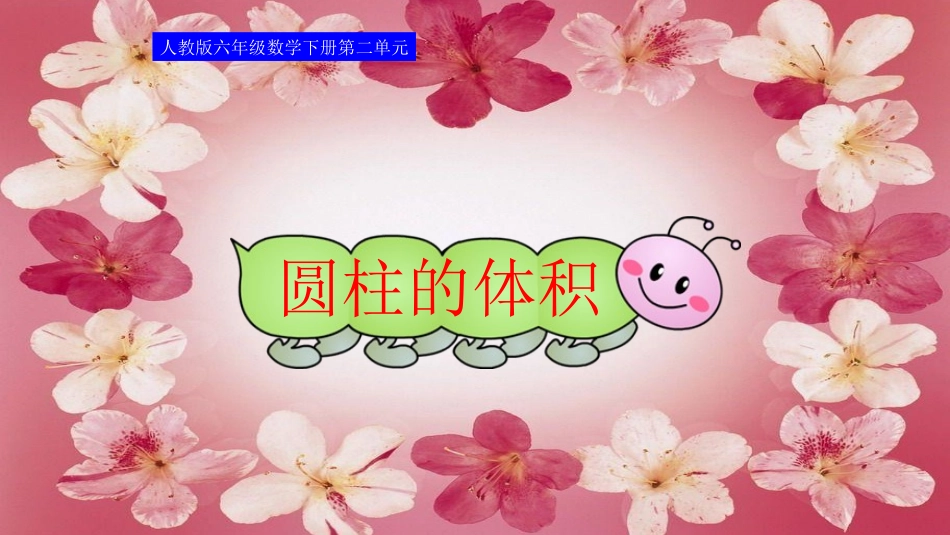 六年级下册第二单元圆柱的体积课件i_第1页