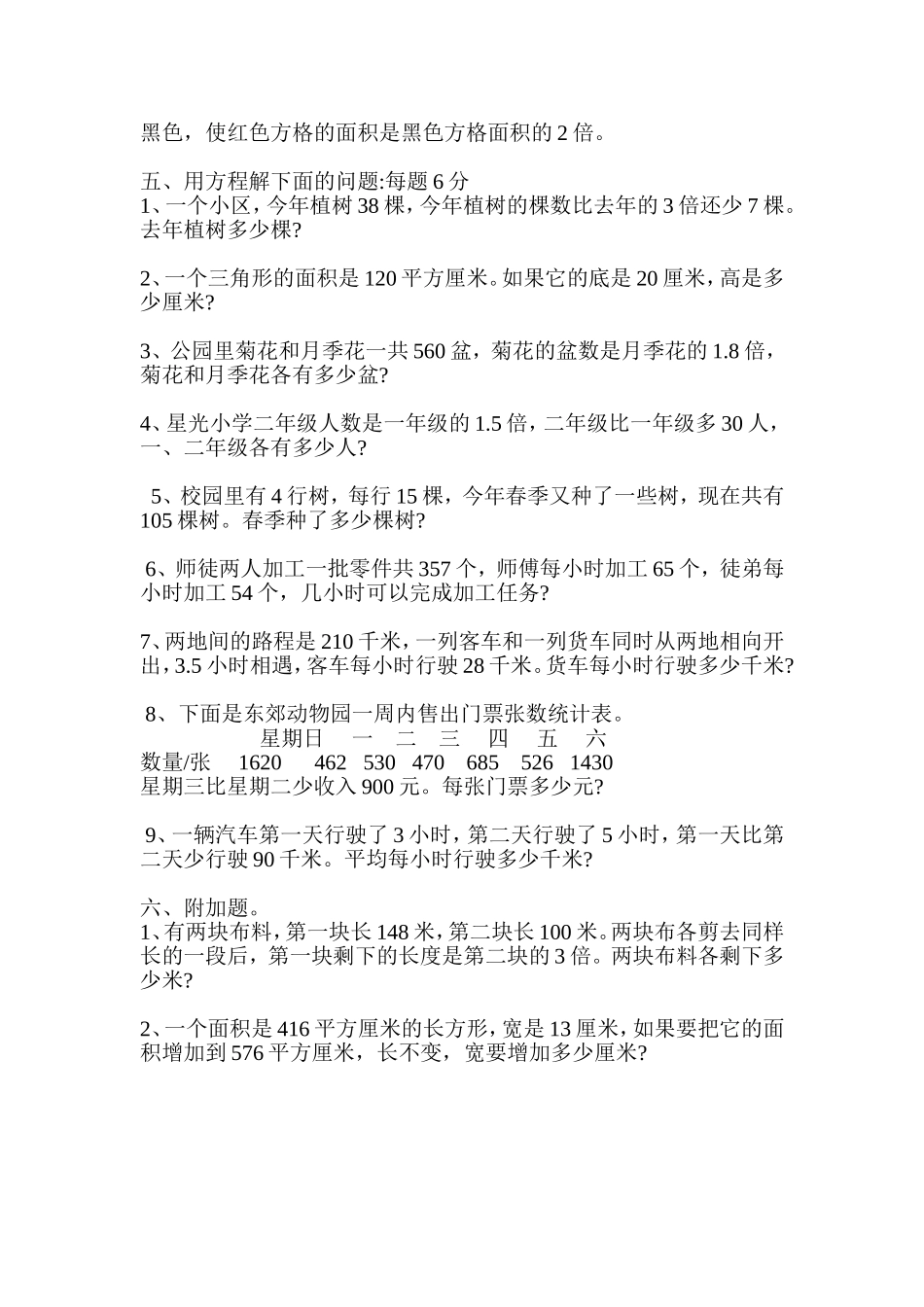 五年级解方程_第2页