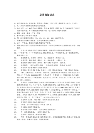 必背的知识点
