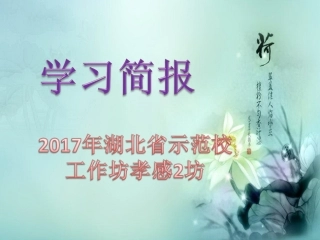 2017年示范校孝感2坊线下活动简报