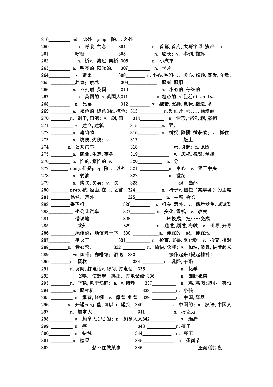 初中英语单词2_第2页