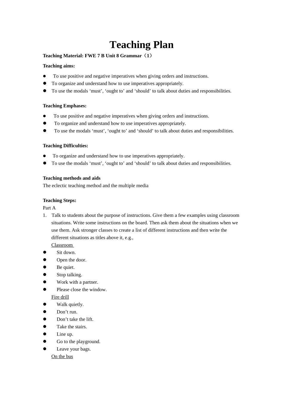 7B-Unit-8-Grammar-I教案_第1页