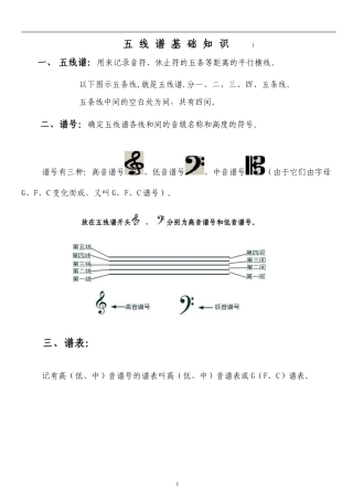 五_线_谱_基_础_知_识
