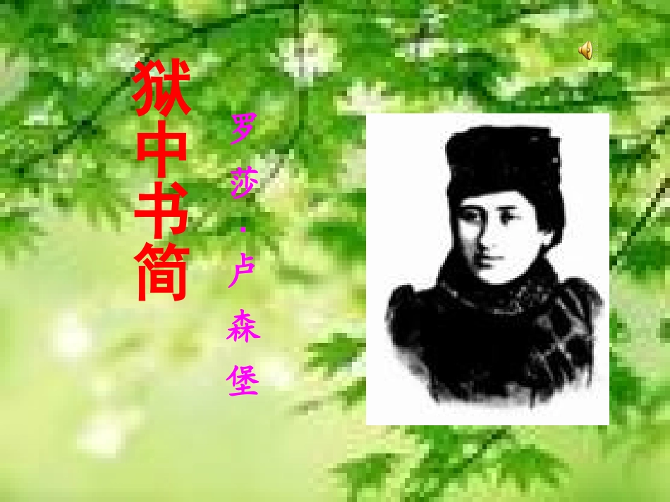 《狱中书简(节选)2》_第1页