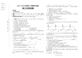 初三下化学期中