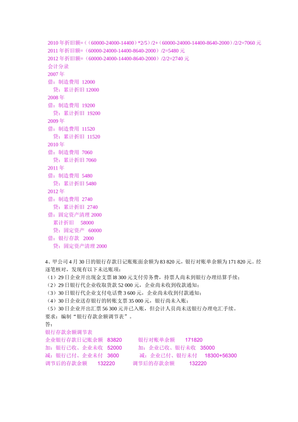 中级账务会计作业_第3页