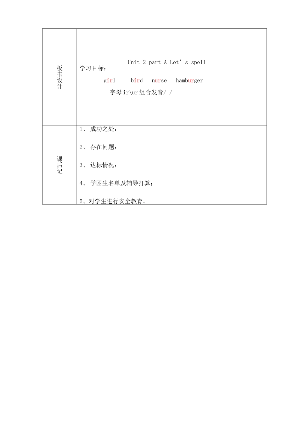 四年级下册第二单元Let'sspell_第3页